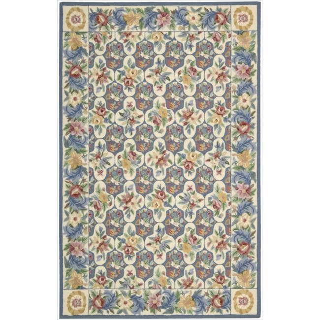 Hand hooked Multicolor Country Heritage Rug (53 x 83)