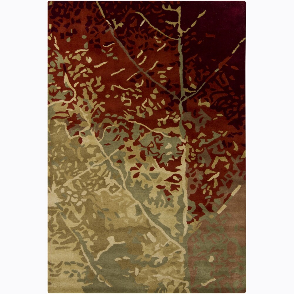 Hand-tufted Mandara Multi New Zealand Wool Rug (10' x 14')