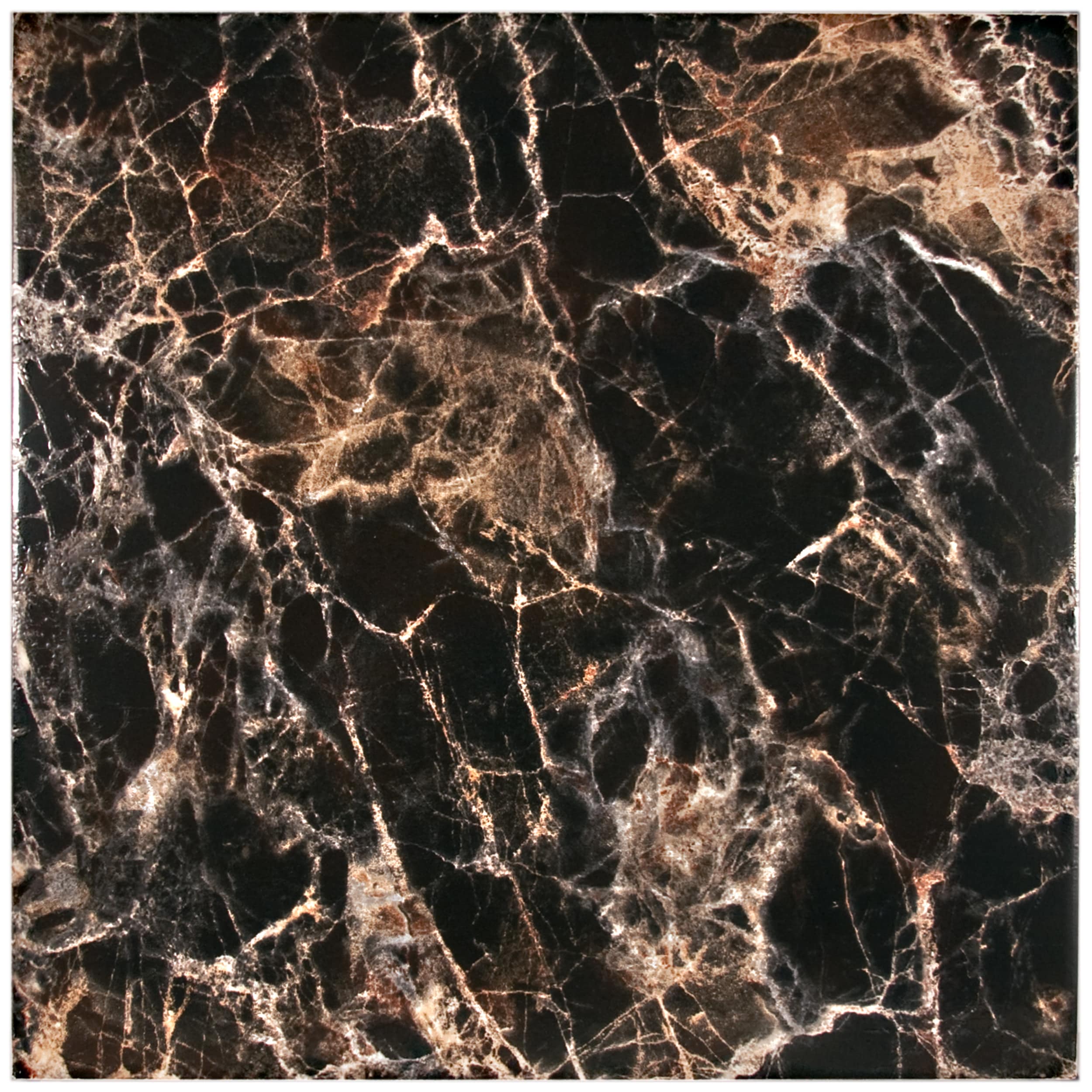 SomerTile 12.5x12.5 inch Eclypsis Negro Ceramic Floor and Wall Tiles 