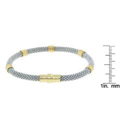 Eternally Haute Gold over Sterling Silver Italian Magnetic Bracelet