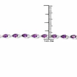 De Buman Sterling Silver Amethyst Bracelet De Buman Gemstone Bracelets