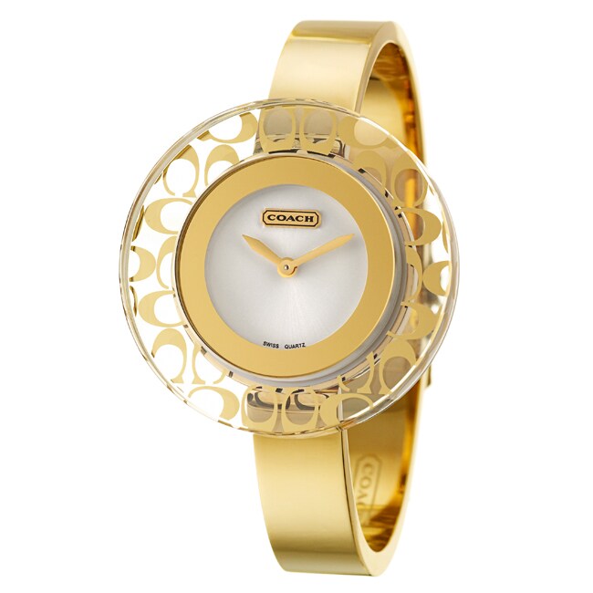 Coach Daphne Womens Stainless Steel Yellow Gold Plated Watch Today 