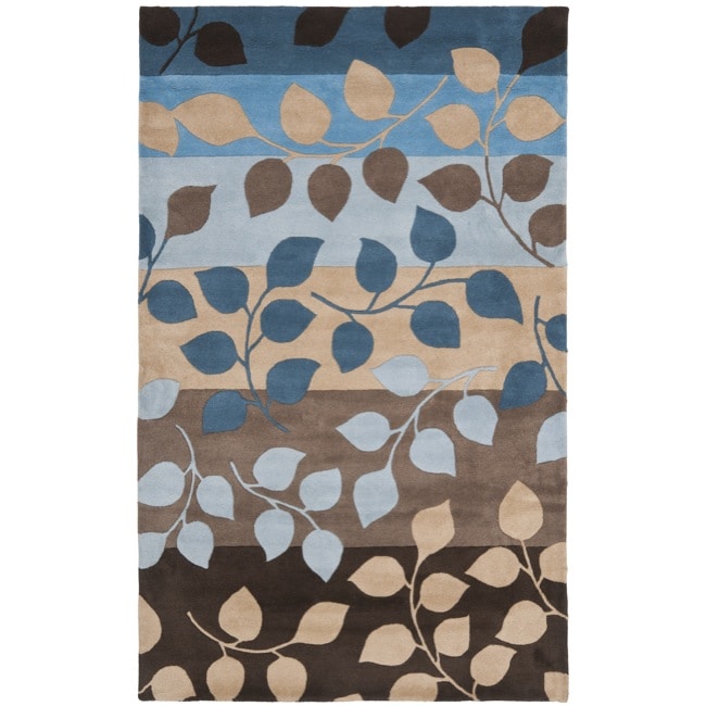 Handmade Soho Garden Brown New Zealand Wool Rug (36 X 56)