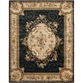 Safavieh Handmade French Aubusson Black Premium Wool Rug - 9'6 x 13'6