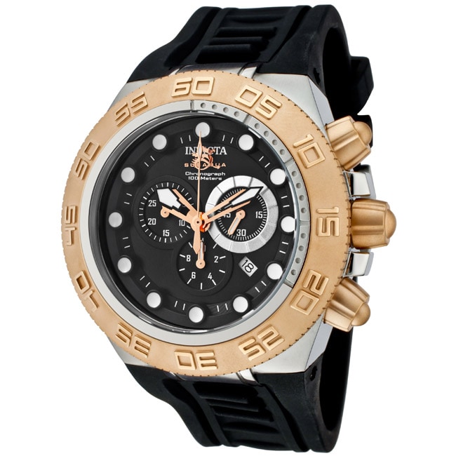 Invicta Mens Venom/Reserve Black Silicone Watch