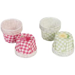 Martha Stewart Flower Pastel Gingham Favor Cups (Pack of 24