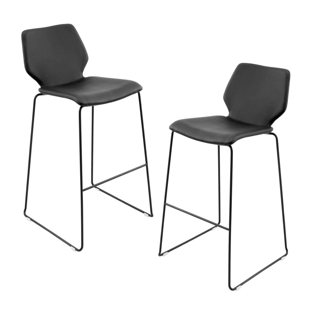 Black Orson Barstools (Set of 2)