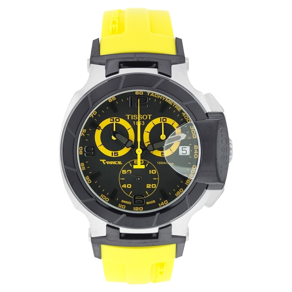 Tissot Men's Yellow TRace TSport Watch Free Shipping Today
