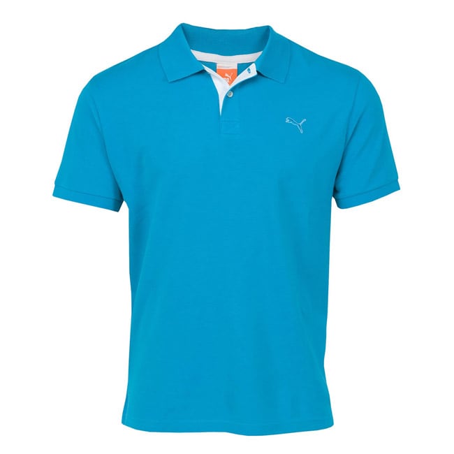 Puma Mens Transdry Vivid Blue Pique Polo Today 