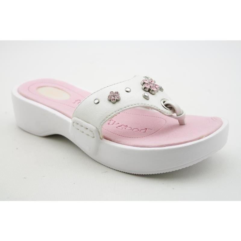 Dr. Scholls Girlss Treasure Whites Sandals (Size 2)