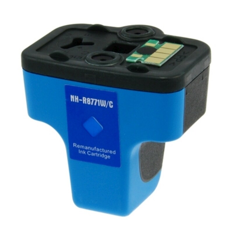 HP 02/ C8771WN Cyan Ink Cartridge (Remanufactured)