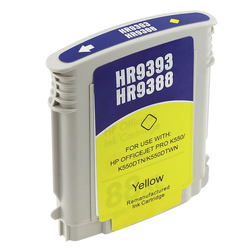HP 88XL/ C9393AN/ C9388AN Yellow Ink Cartridge (Remanufactured)