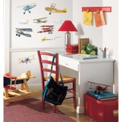 preview thumbnail 2 of 1, RoomMates Vintage Planes Peel and Stick Wall Decals