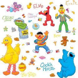 preview thumbnail 1 of 1, RoomMates Sesame Street Peel and Stick Wall Decals