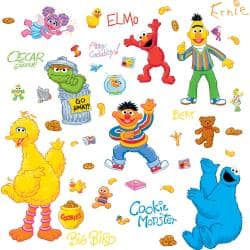 slide 2 of 3, RoomMates Sesame Street Peel and Stick Wall Decals