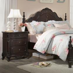 Fairytale Victorian Dark Brown 5-piece Queen-size Bedroom Set - Bed Bath & Beyond - 6706467