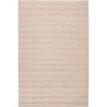 Hand-crafted Solid Beige Baham Wool Area Rug (8' x 10') - 8' x 10'