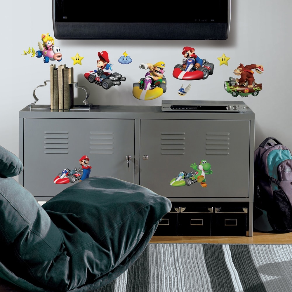 RoomMates Nintendo Mario Kart Peel and Stick Wall Decals  