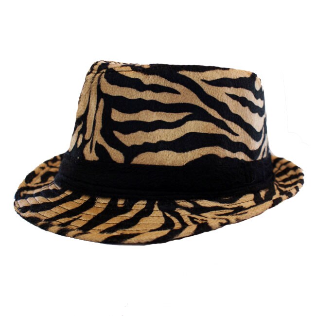 Women's Animal Print Fedora Hat - Overstock™ Shopping - Great Deals on ...