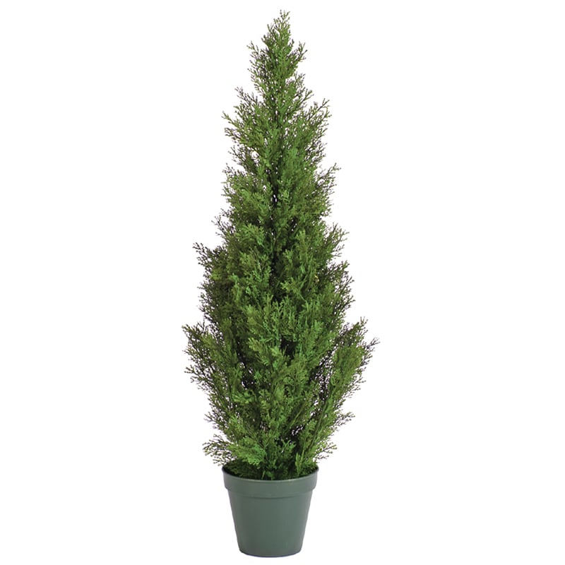 Potted 36-inch Faux Ceder Pine Tree