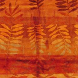 Tibetan Hand knotted Rust/ Orange Wool Rug (8'2 x 10'1) 7x9   10x14 Rugs