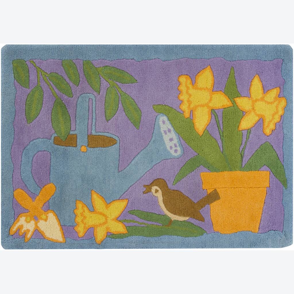 Hand-tufted Mandara Kids Mandara Wool Rug (2' x 3')