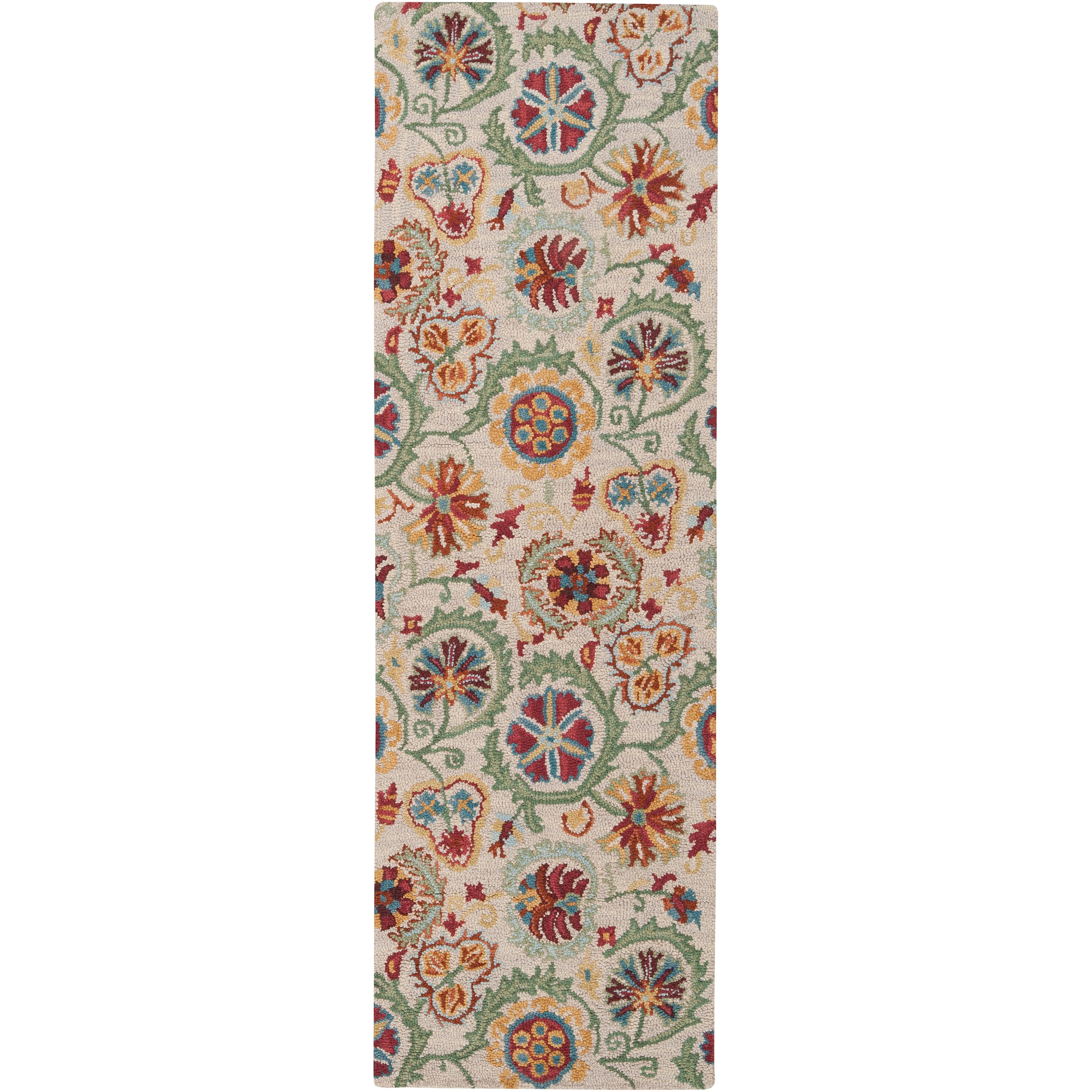 Hand tufted White Canton Wool Rug (26 x 8) Today $219.99 Sale $197