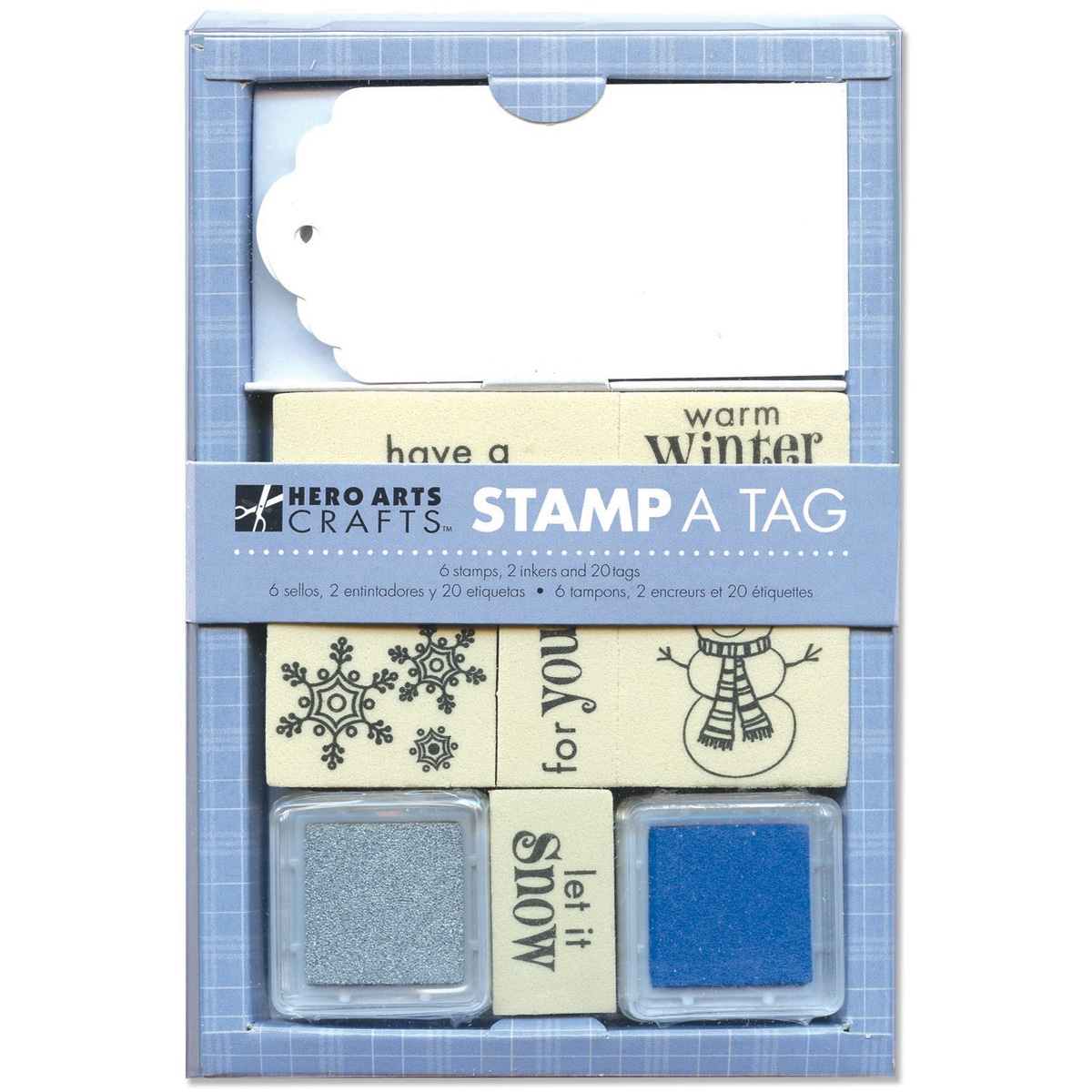 Hero Arts Let It Snow Mounted Rubber Stamp And Tag Set   14132638