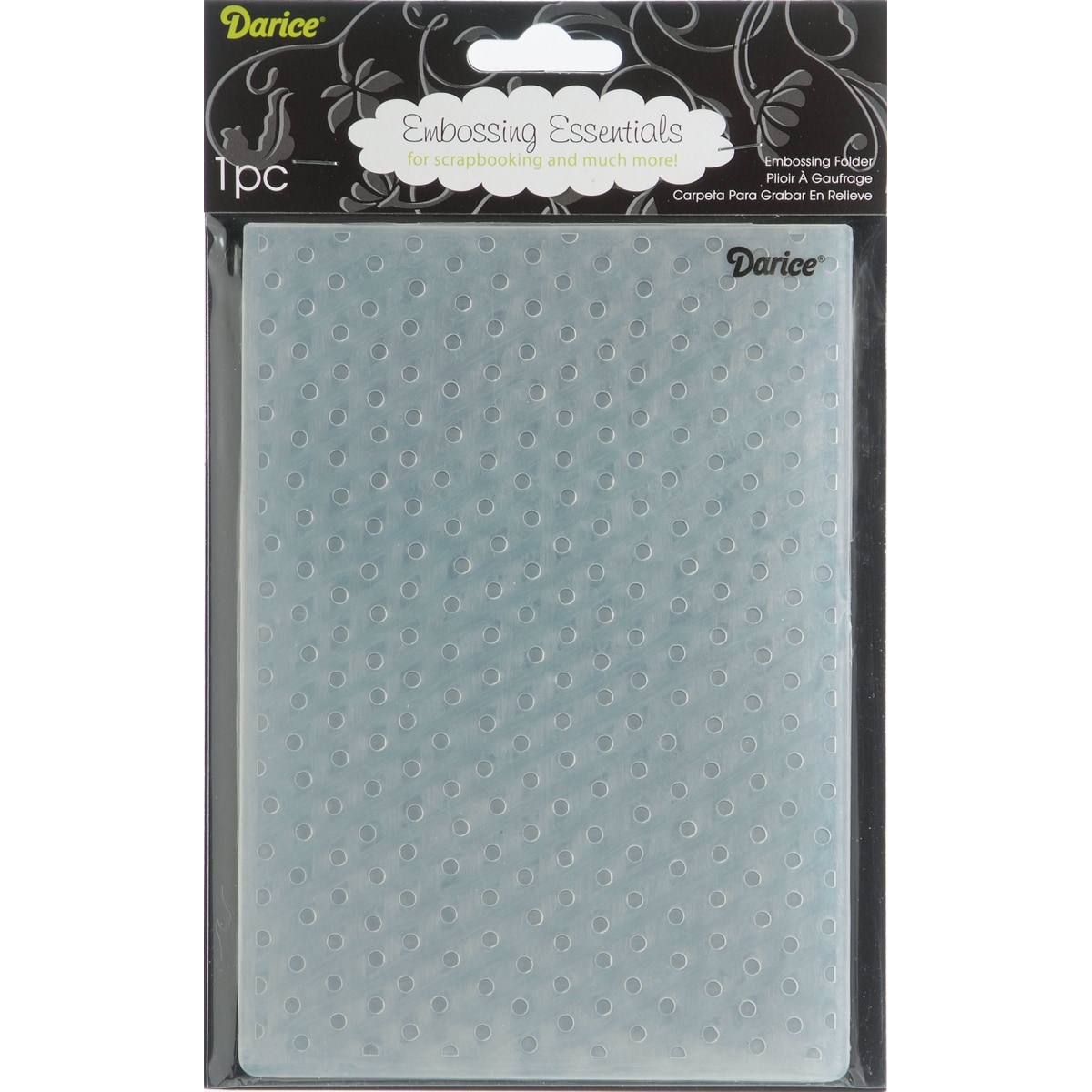 Darice Dot Embossing Folder Background 5x7in