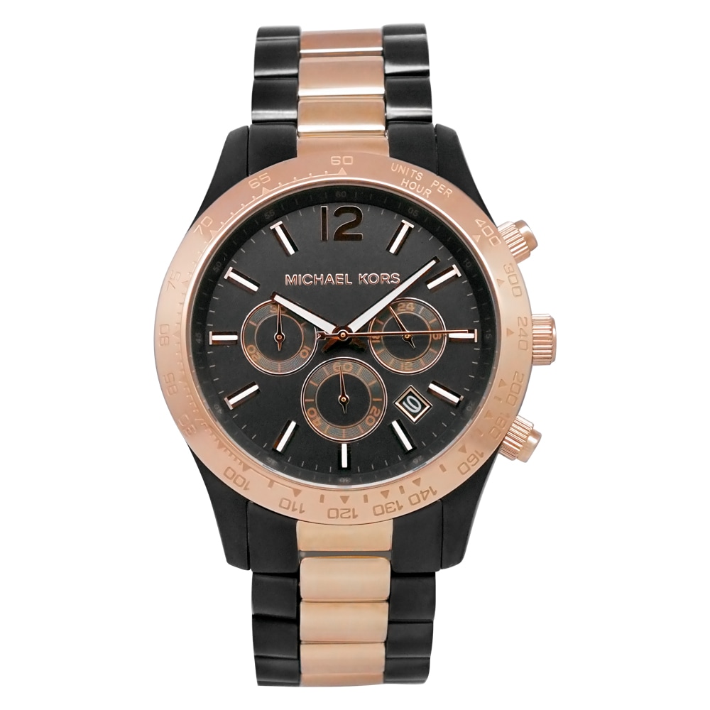 Michael Kors Mens Gunmetal Oversize Runway Watch  