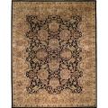 Safavieh Handmade Traditions Black/ Light Brown Wool Rug - 9'6 x 13'6