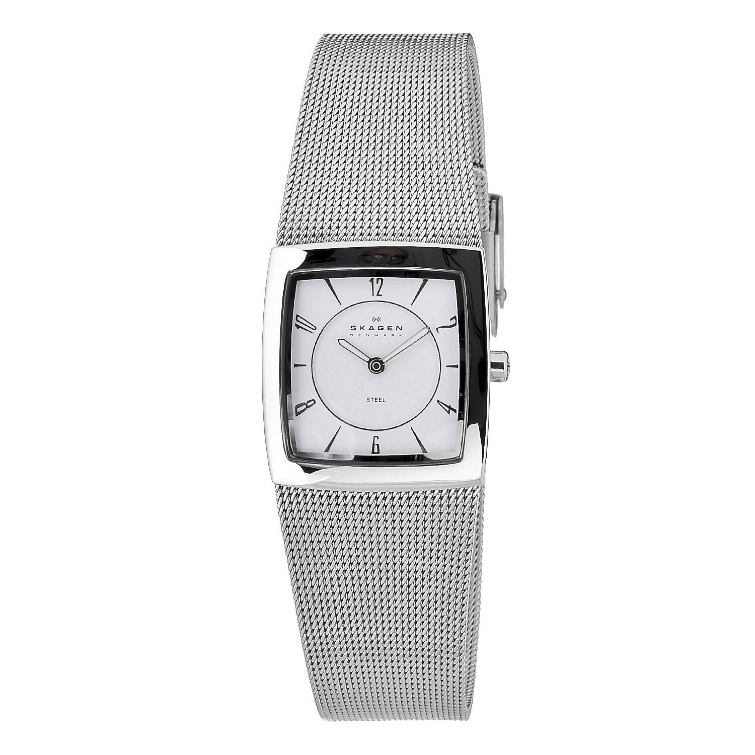 Skagen Women's Square Stainless Steel Watch - Overstock™ Shopping - Big ...