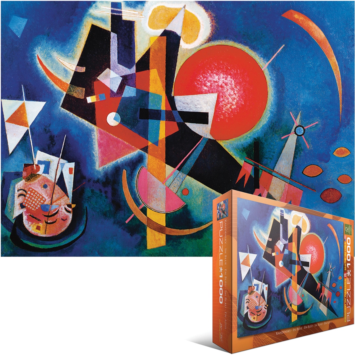 Jigsaw Puzzle 1000 Pieces  Kandinsky   Blue  ™ Shopping