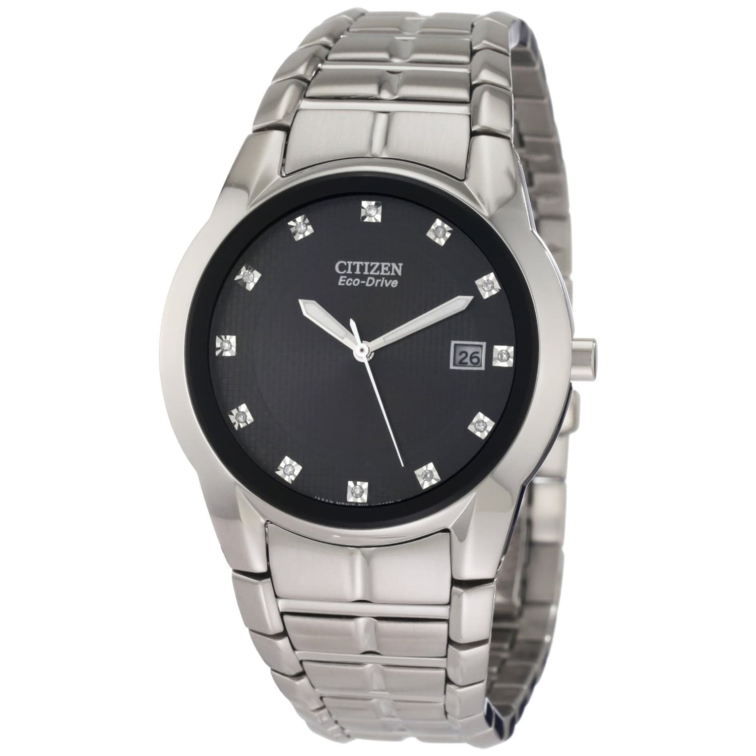 Citizen Mens Eco drive Diamond Dress Watch 