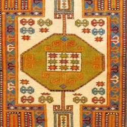 Persian Tribal Kurdish Ivory/ Rust Wool Rug (4'2 x 6') 3x5   4x6 Rugs