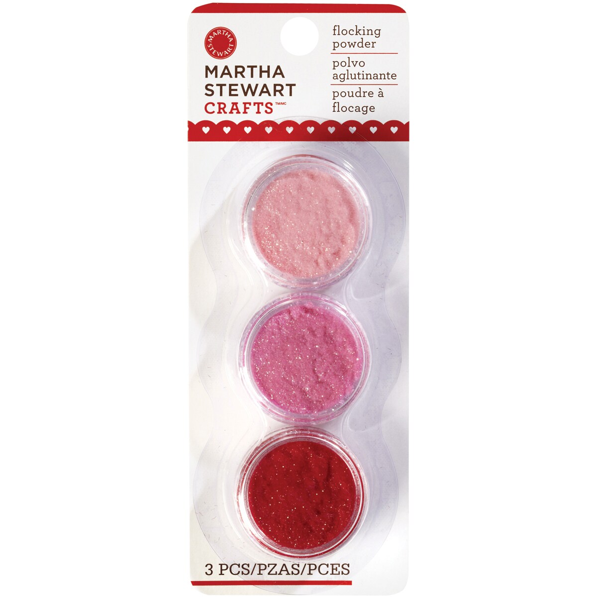 New Martha Stewart Fine Glitter Flocking Powder Set Of 12, 40-34Q46  Scrapbooking