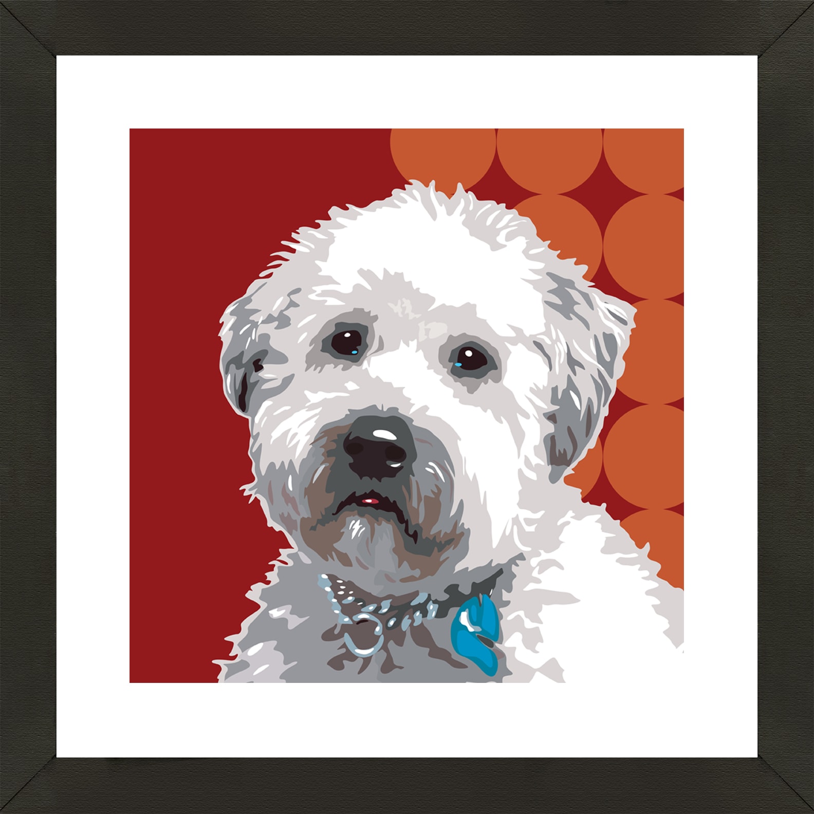 Framed Westiepoo Giclee Print Photo