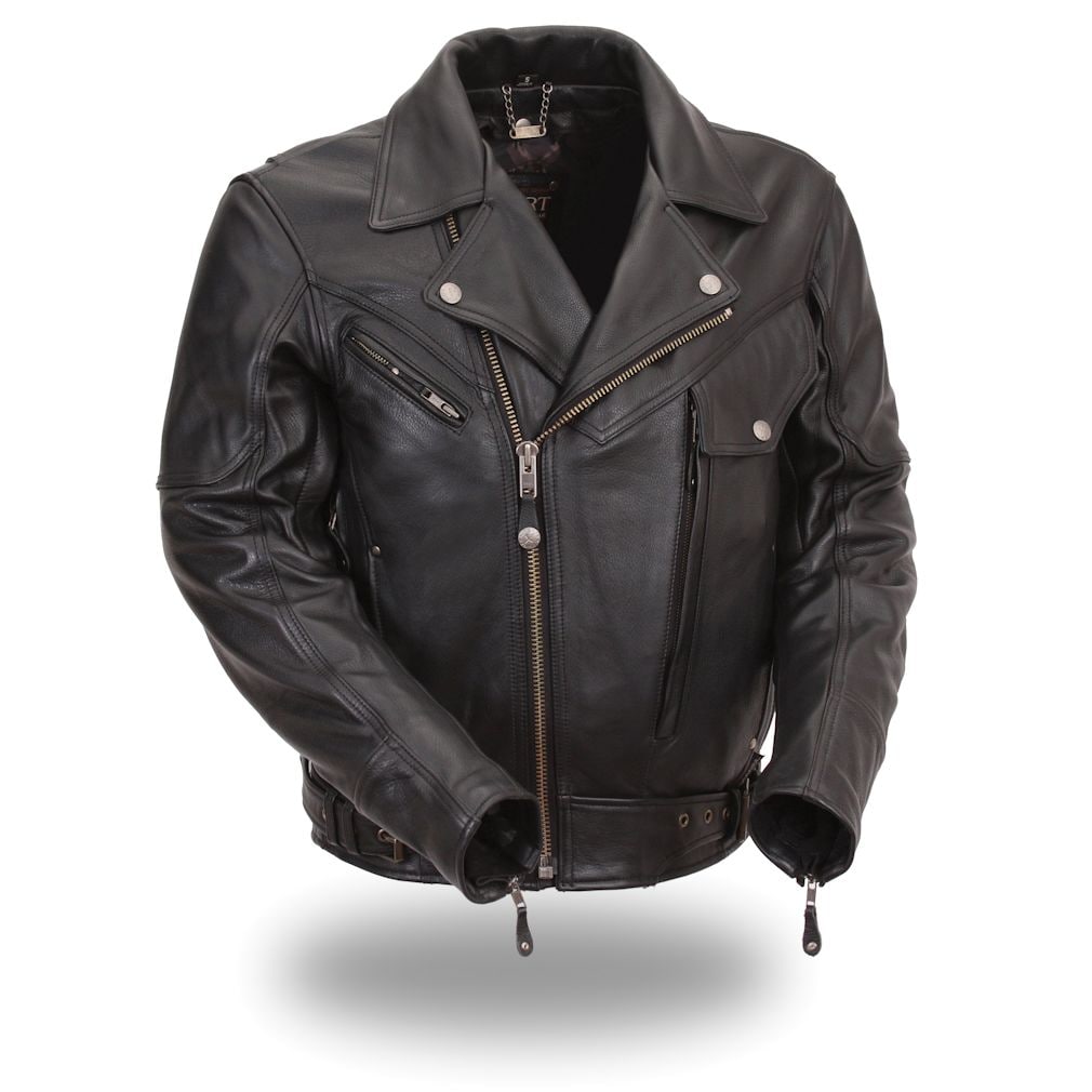 Shop XPert Performance Men's Bronson Hybrid Black Leather Motorcycle ...