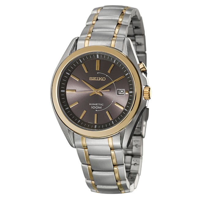 Seiko Mens Kinetic Two Tone Kinetic Watch