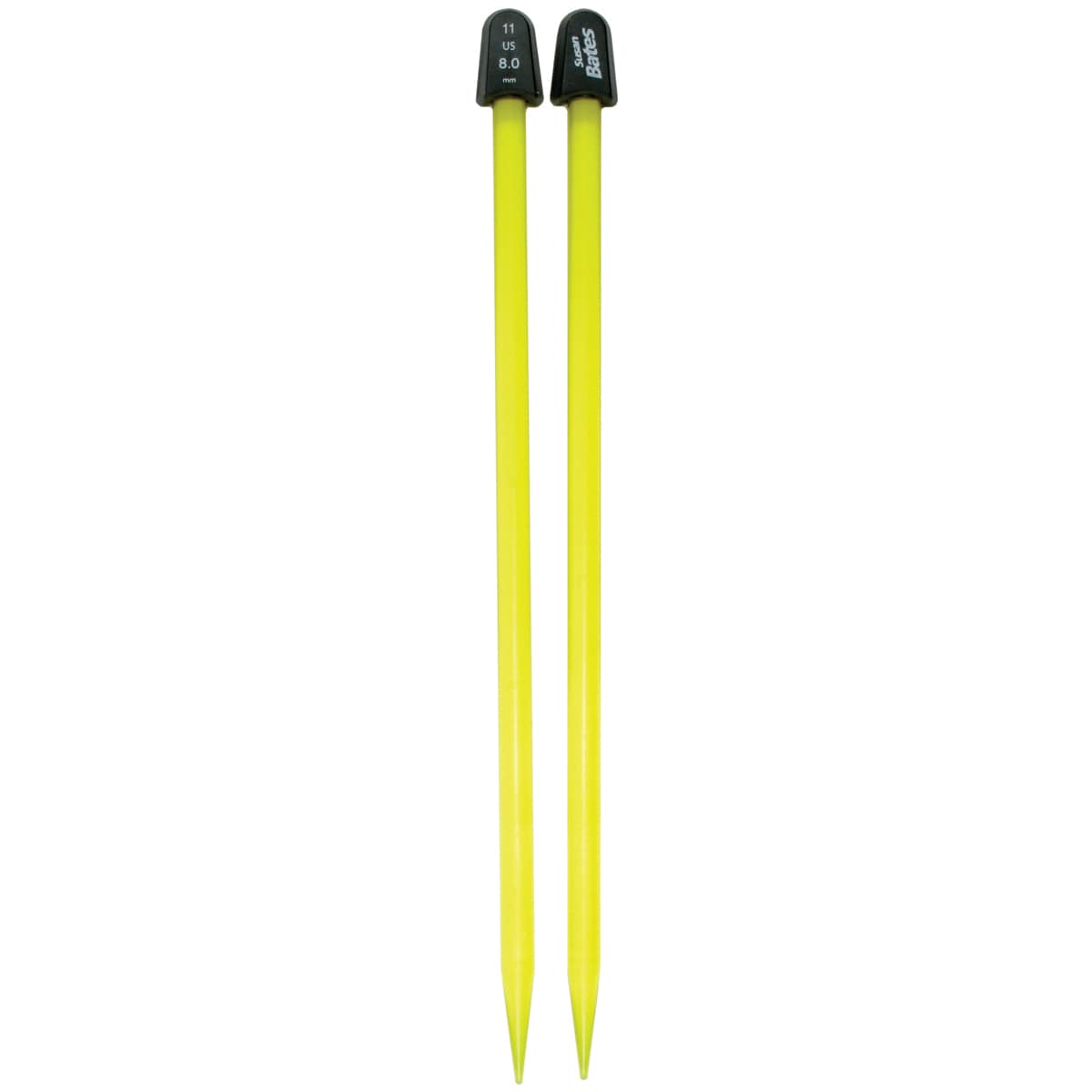 Crystalites Acrylic Knitting Needles 10 size 11 yellow