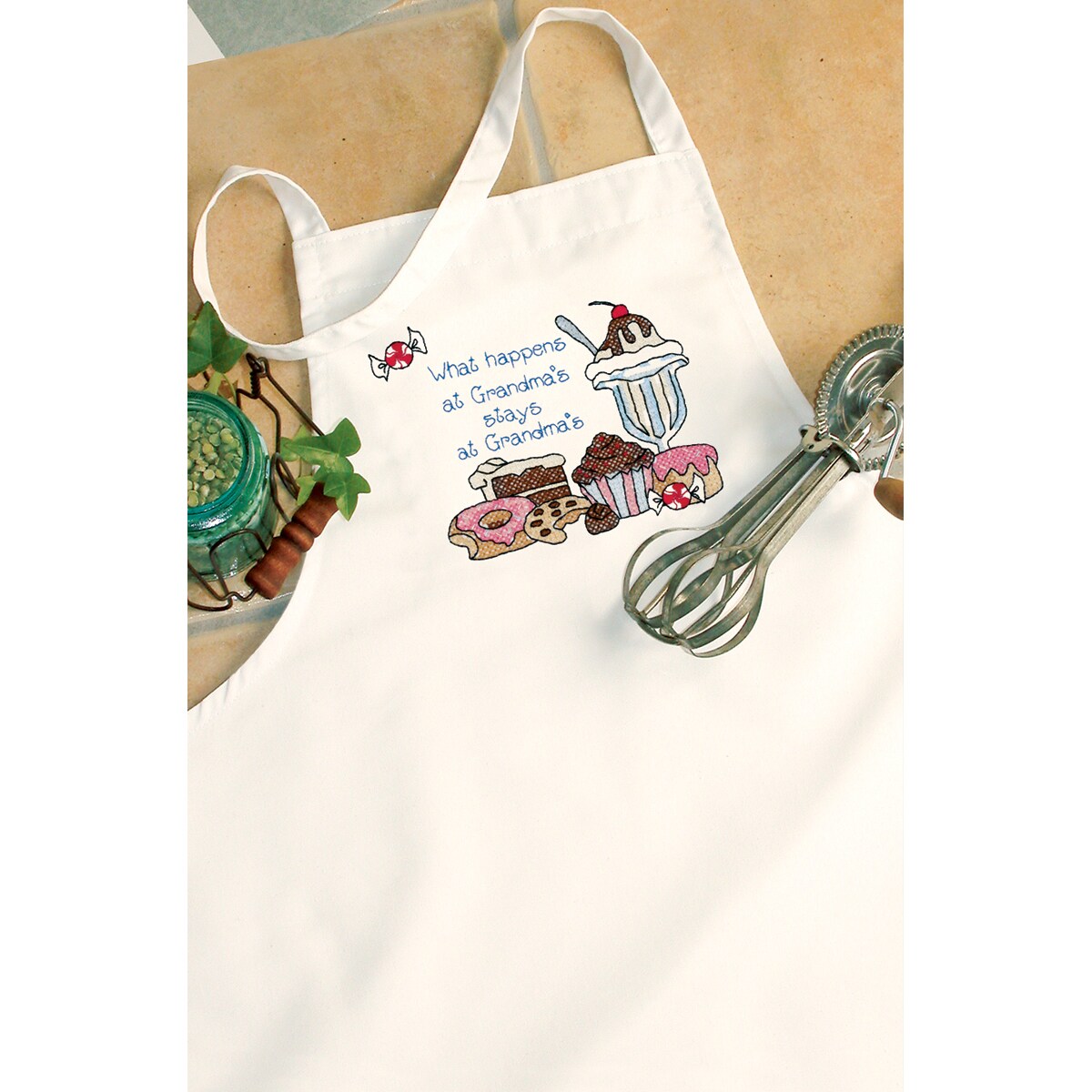 Grandma's Apron Stamped Cross Stitch Free Shipping On Orders Over 45