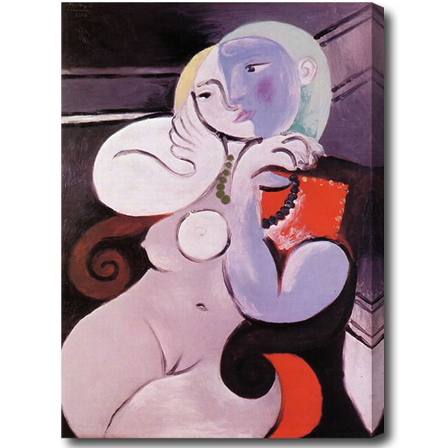 Pablo Picasso Lecture, Woman Reading Canvas Art  