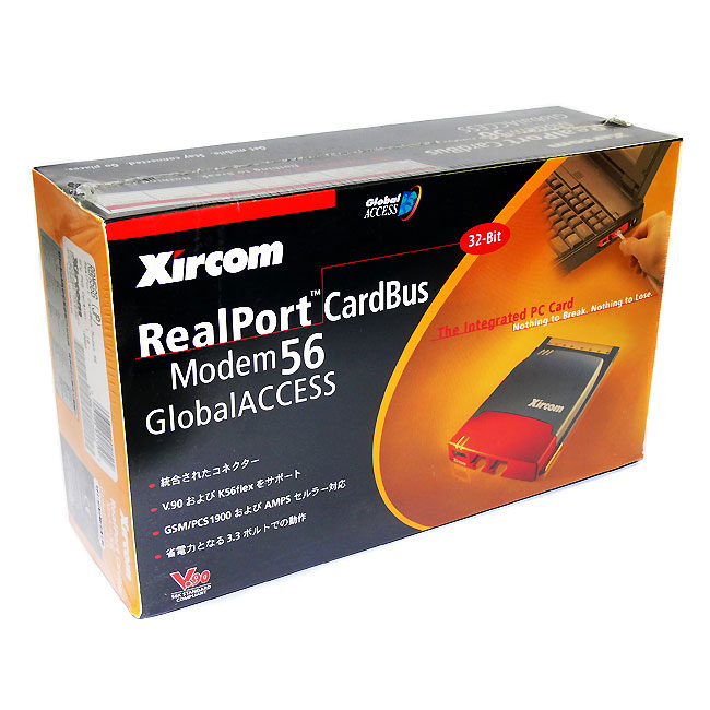 Xircom RBM56G RealPort CardBus 56Kbps External Laptop Modem 