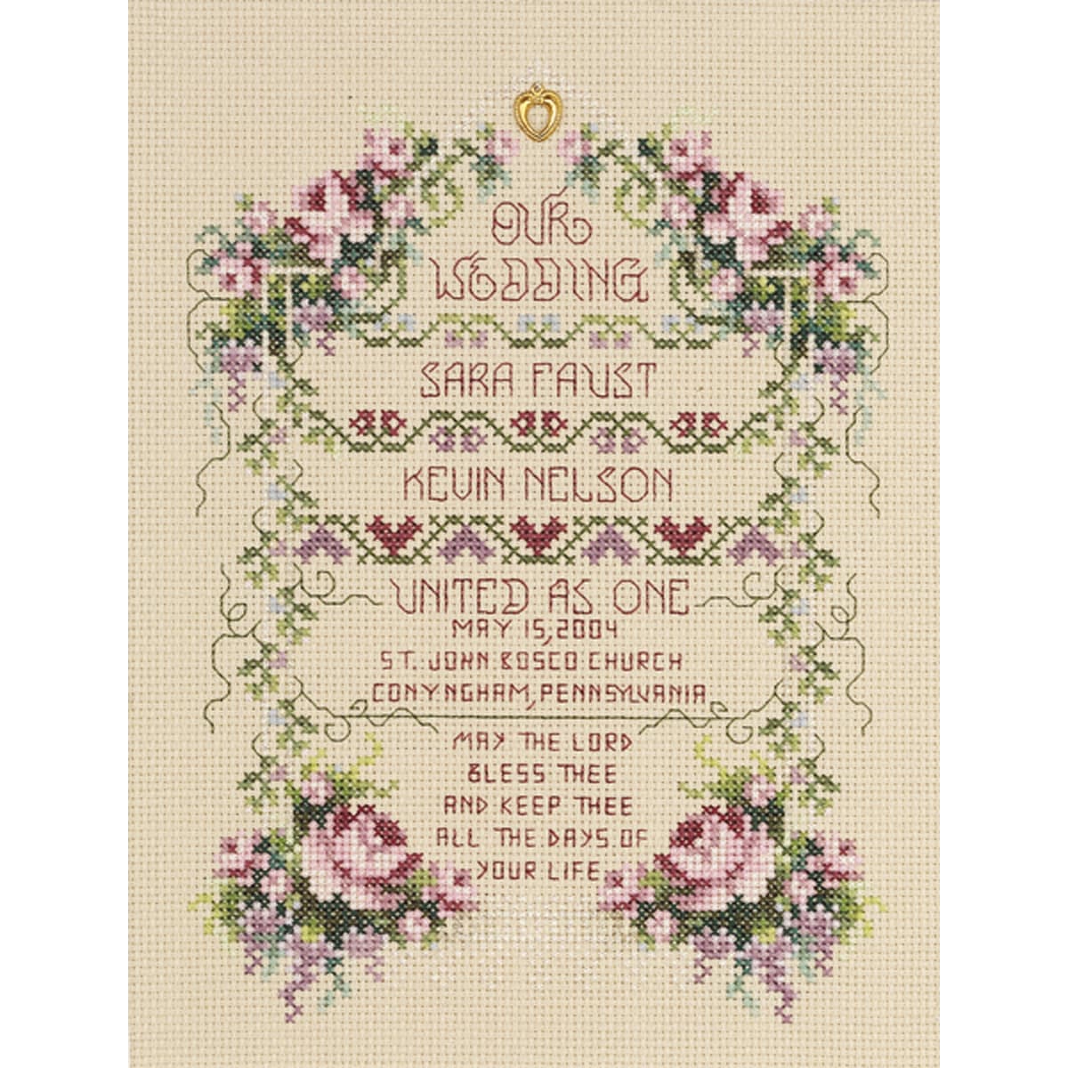 United As One Counted Cross Stitch Kit 6 1/4x8 1/2 14 Count