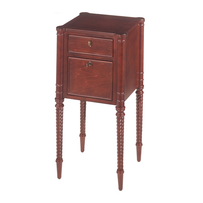 Shop Antique Cherry Finish Square Accent Table Free Shipping Today