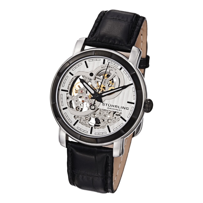 Stuhrling Original Mens Automatic Skeleton Watch