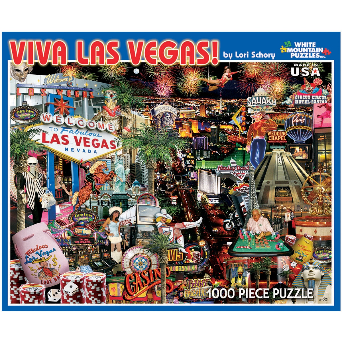 Viva Las Vegas 1000-piece Jigsaw Puzzle - Free Shipping On ...