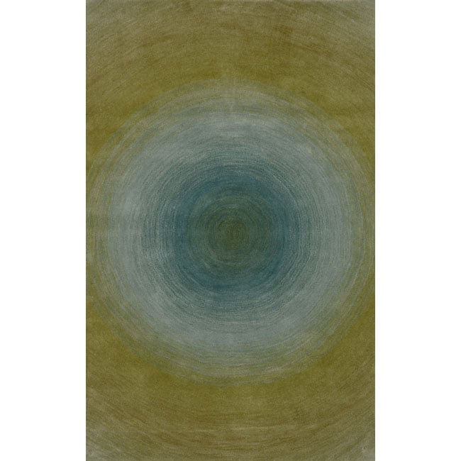 Hand tufted Ripples Sunwater Wool Rug (8' x 10') 7x9   10x14 Rugs