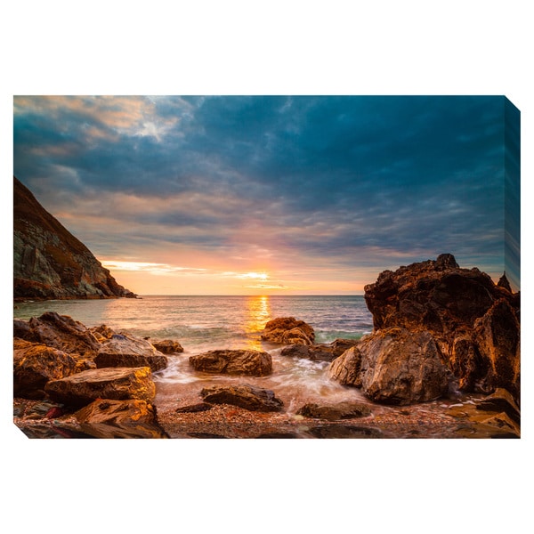 Seashore Sunrise Oversized Gallery Wrapped Canvas Canvas