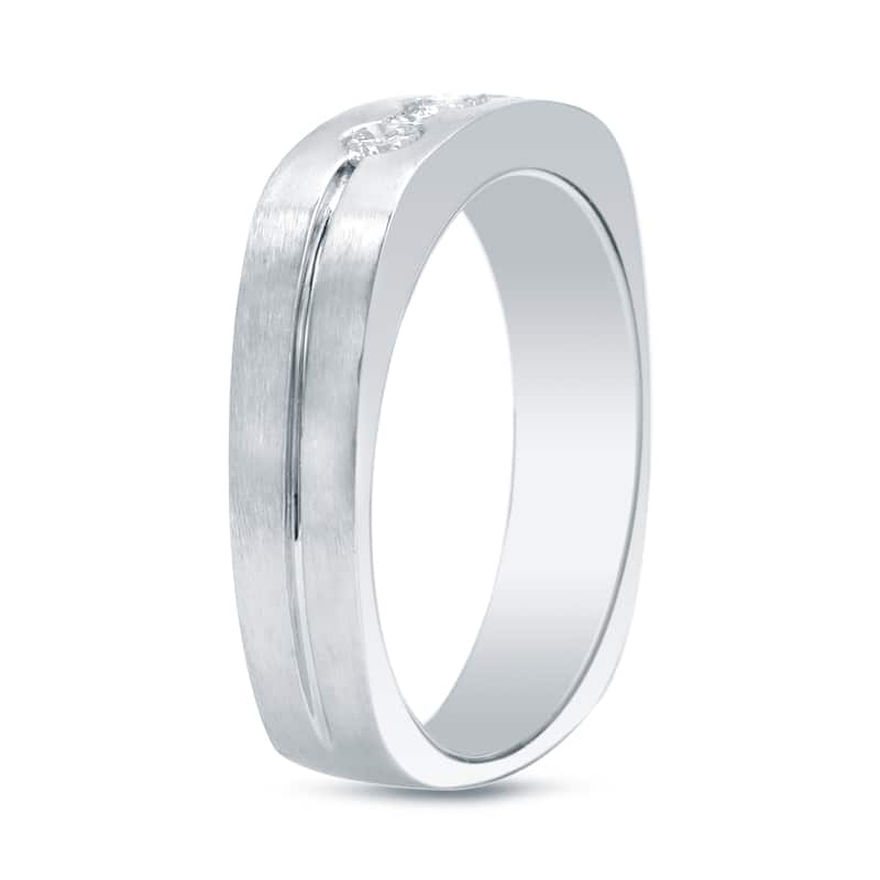 Auriya Men's 14k Gold 1/2ct TDW 5-Stone Diamond Ring or Wedding Band